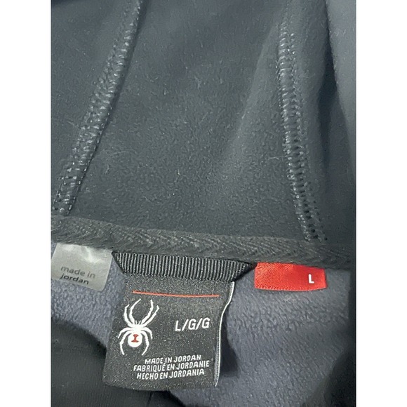 Spyder Men's Transform Hooded Soft Shell Jacket HydroWEB Windbreaker Grey LARGE - Picture 2 of 7